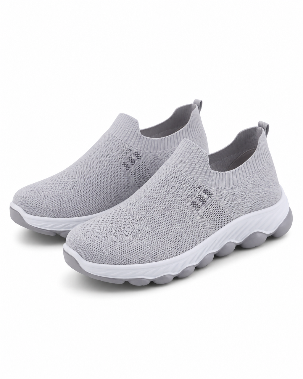 StepEase™ Breathable Knit Slip-On Sneakers — Cushioned Sole