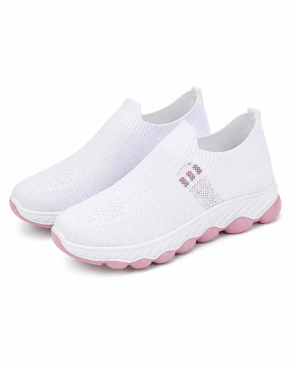 StepEase™ Breathable Knit Slip-On Sneakers — Cushioned Sole