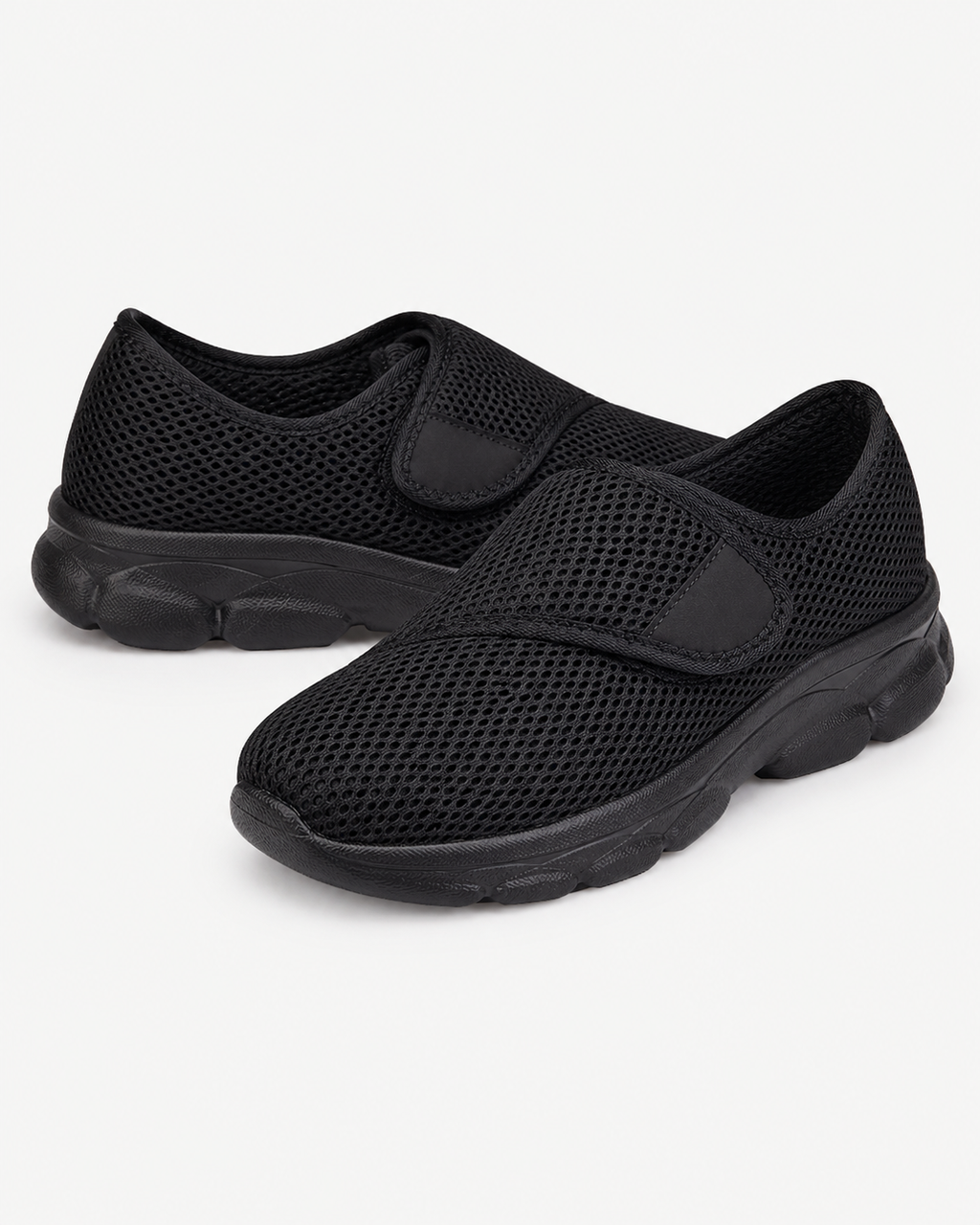 StepEase™ Wide-Fit Orthopedic Walking Shoes — Adjustable Strap