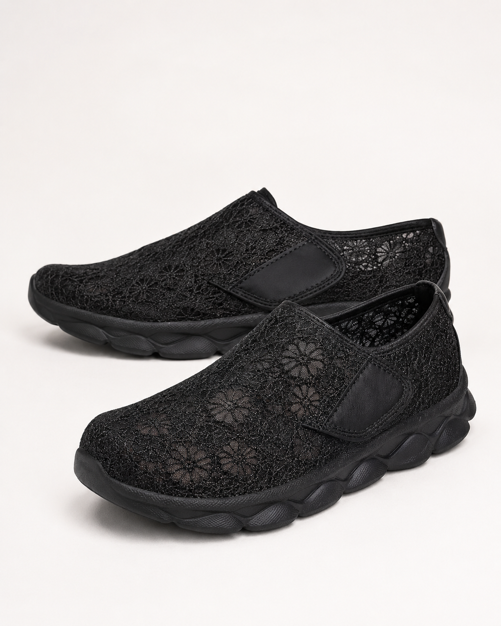 StepEase™ Wide-Fit Orthopedic Walking Shoes — Adjustable Strap